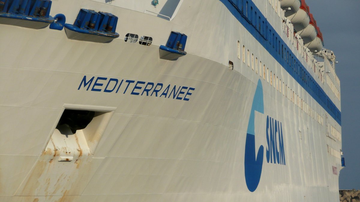 D&eacute;tail du M&eacute;diterran&eacute;e, &agrave; Bastia, en ao&ucirc;t 2014 ; photo : Romain Roussel