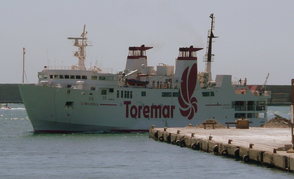 L'arriv&eacute;e du Liburna &agrave; Livorno, en ao&ucirc;t 2012 ; photo : Romain Roussel