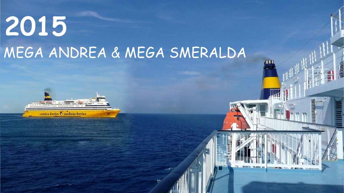 Vision imaginaire des deux navires jumeaux en mer, sous les couleurs de la Corsica Ferries, photomontage : Romain Roussel.